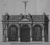 dessin du jubé complet.