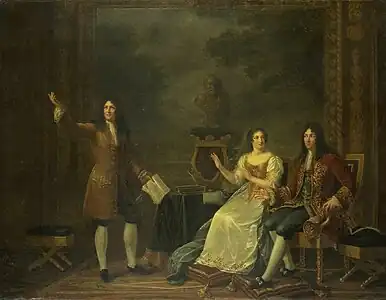 Racine lisant Athalie devant Louis XIV et Madame de Maintenon (1819), Paris, musée du Louvre.