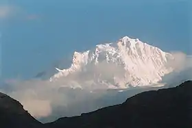 Le Kabru vu depuis Dzongri au Sikkim