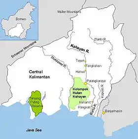 Situation de Palangka Raya.