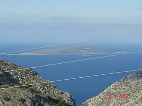 Vue de Kalólimnos depuis Kalymnos