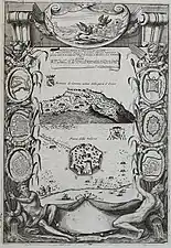 Château de Kaninë (en haut) et château de Vlorë avec armoiries (en bas).