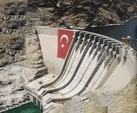 Barrage de Karakaya en 2005.