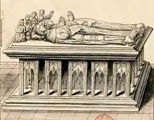 Charles Ier et Agnès de Bourgogne - gisants.