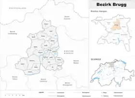 Localisation de District de Brugg