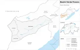 Localisation de District du Val-de-Travers