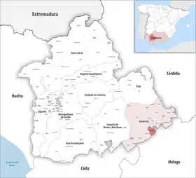 Localisation de Martín de la Jara