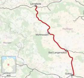 Voir la carte de la ligne.