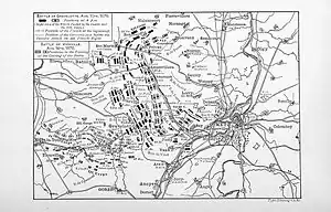 Carte de la bataille;