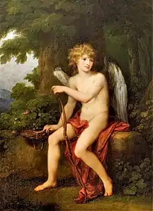 en CupidonAngelica Kauffmann, 1792 (15 ans)Galerie d'art de Lviv
