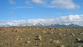 Vue des Kerlingarfjöll vus depuis la route F35.