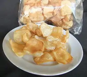 Krupuk de couenne.
