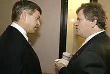 Kjell Magne Bondevik et David Oddsson (premier ministre islandais)