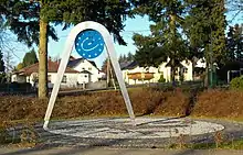 Le mémorial de l'ancien centre géographique de l'Union européenne