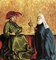 La Reine de Saba devant Salomon, Konrad Witz, 1438.