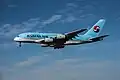 Airbus A380 de Korean Air à l'atterrissage à Los Angeles