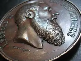 Léopold II, 1865, avers.