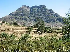 Vue de la face nord du Kundudo.