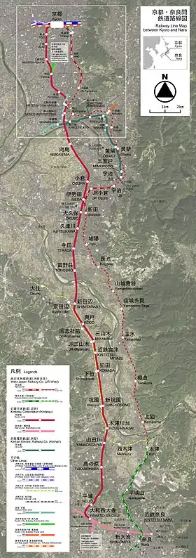 Voir la carte de la ligne.