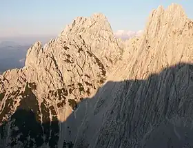Vue du Lärchegg (sur la gauche).