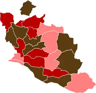 Bloc en tête dans chaque canton.