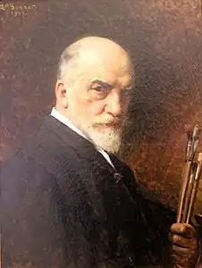 Autoportrait (1905), huile sur toile, 61 × 47 cm Florence, Corridor de Vasari.