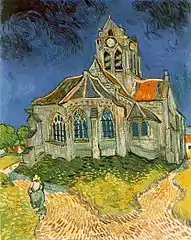 Vincent van Gogh, L'Église d'Auvers-sur-Oise, (1890).