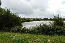 Vue de l'étang de Beaumont