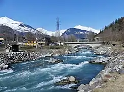 Le stade international de canoë kayak à Bourg Saint Maurice