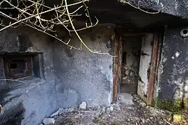 L'entrée de la casemate.