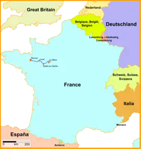 Voir la carte de la ligne.