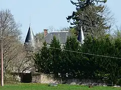 Les toits du château de Lannet.