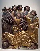 La  Décollation de Paul, sculpture sur bois, anonyme (v. 1520), Souabe, Allemagne, Petit Palais.