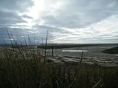 En arrière-plan, le sud de la baie, le Hourdel.