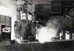 Convertisseur à soufflage par le bas de type LWS à La Providence Réhon