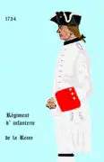 régiment de La Reine de 1734 à 1757