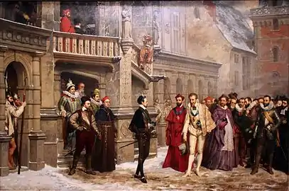 La Rencontre d'Henri III et du duc de Guise (1855), musée du château de Blois.