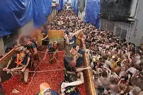 La Tomatina en 2014.
