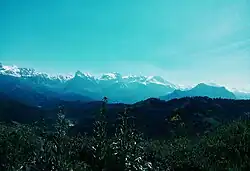 La chaîne de Djurdjura vue d'Ath Yenni