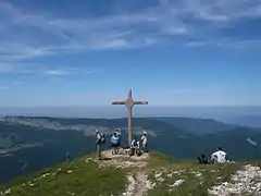 La croix du Granier en juin 2012.