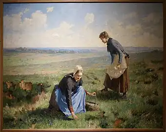 Cueillette de champignons, Charleville-Mézières, musée de l'Ardenne.