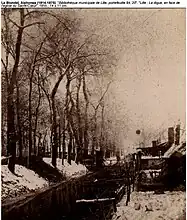 Canal des stations en 1855 près de l'actuelle rue de Puebla