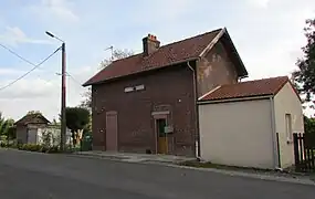 La gare de nos jours transformée en habitation.