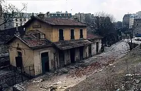La gare de Ménilmontant en 1971.