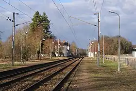 Les voies de la halte de Tracy-Sancerre