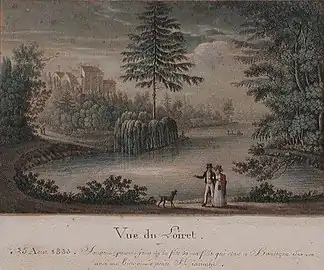 Vue du Loiret, estampe (~1833)
