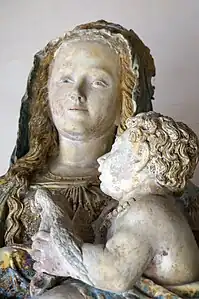 La Vierge aux yeux bleus.