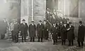Visite de l'École pratique de Saint-Chamond par le maire Antoine Pinay, début 1929 ou 1930.