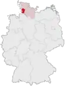 Drapeau de Arrondissement de Dithmarse