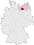 Drapeau de Arrondissement de Parchim